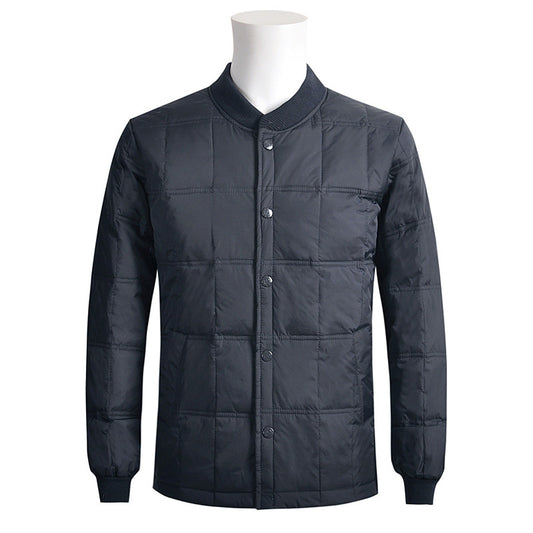 Winter new middle-aged and elderly down jacket short men's thick warm clothing increase down liner manufacturers direct supply