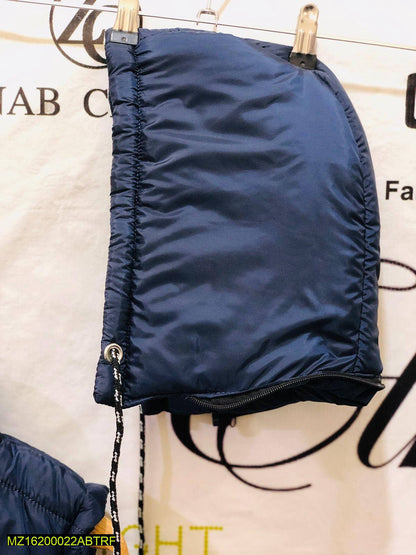 1 Pc Men's Stitched Parachute Quilted Plain Sleeveless Jacket