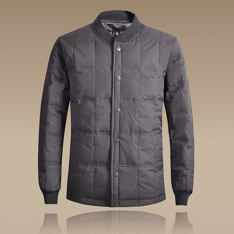 Winter new middle-aged and elderly down jacket short men's thick warm clothing increase down liner manufacturers direct supply