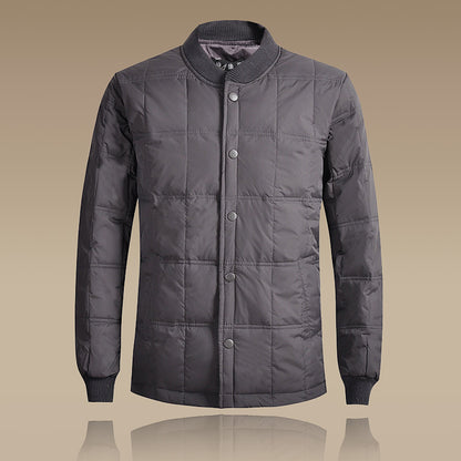 Winter new middle-aged and elderly down jacket short men's thick warm clothing increase down liner manufacturers direct supply