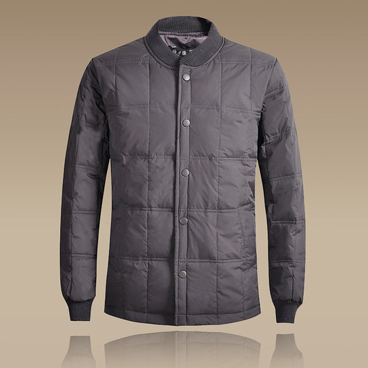 Winter new middle-aged and elderly down jacket short men's thick warm clothing increase down liner manufacturers direct supply