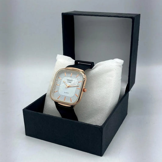 *Product Name*: Unisex Movement: Quartz, SMART TIME Stylish Square Dial Quartz