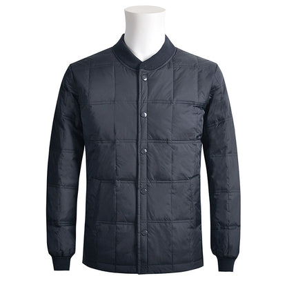 Winter new middle-aged and elderly down jacket short men's thick warm clothing increase down liner manufacturers direct supply