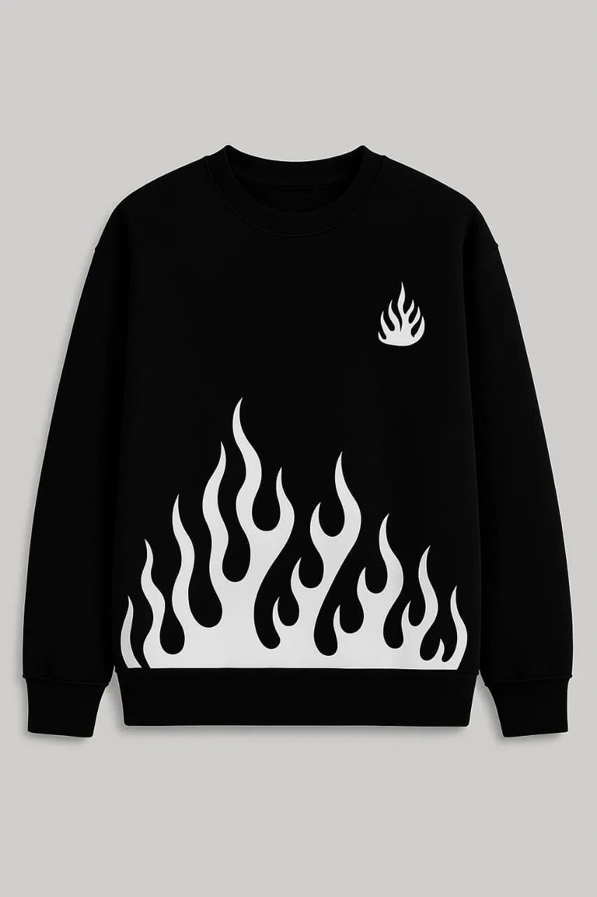 2 Pcs Men's Fleece Printed Sweatshirt Track Suit