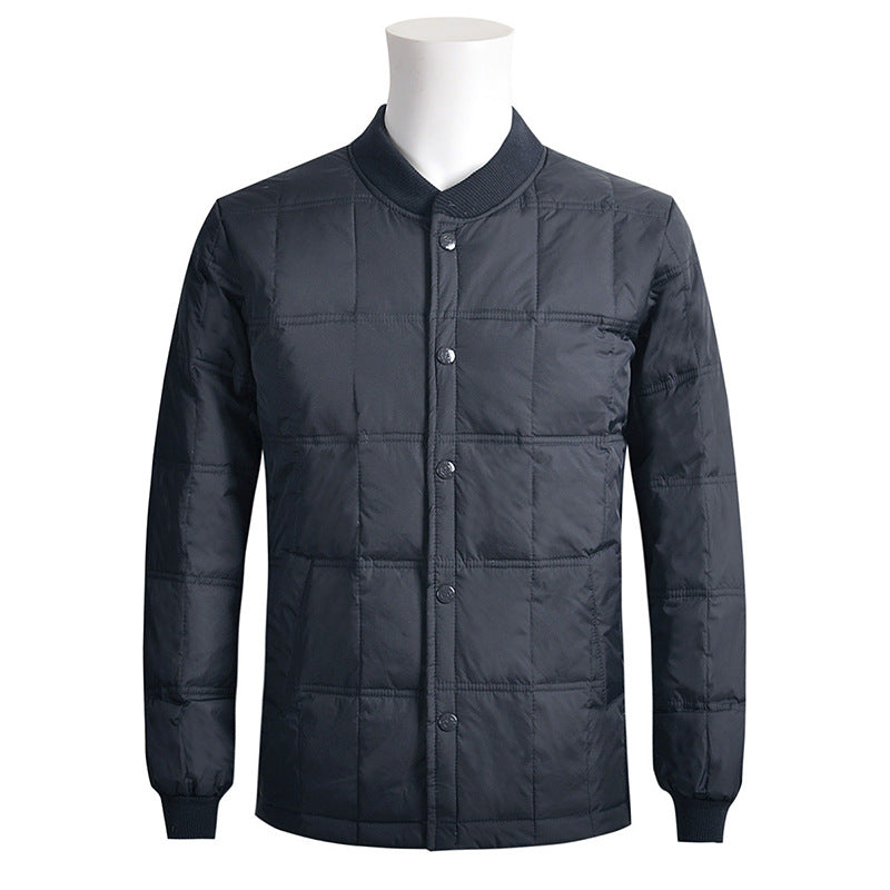 Winter new middle-aged and elderly down jacket short men's thick warm clothing increase down liner manufacturers direct supply